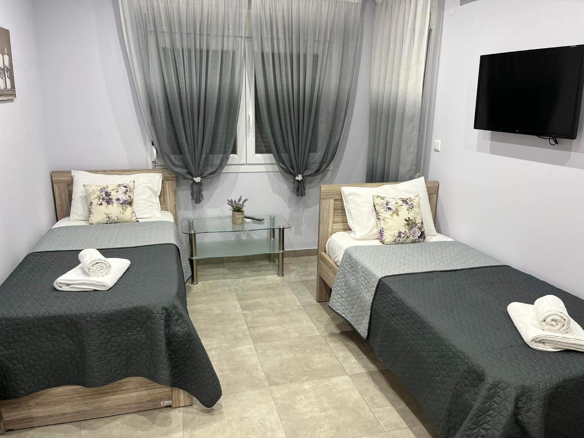 Kaiafas Luxury Philoxenia Daire Néa Péramos Oda fotoğraf